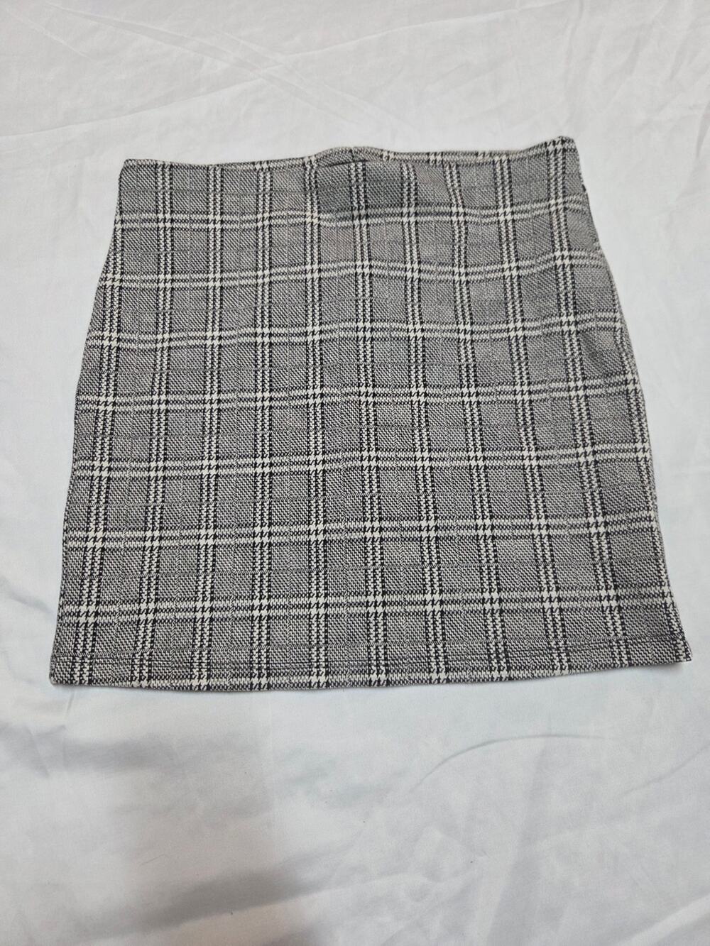 Forever 21 Black and White Plaid Mini Skirt
